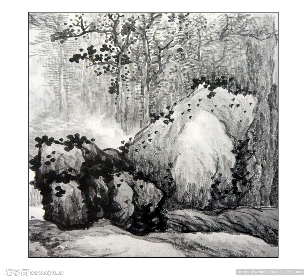 水墨画   