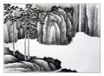 水墨画  