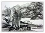 水墨画 