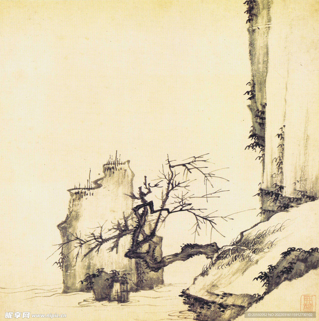 水墨画   