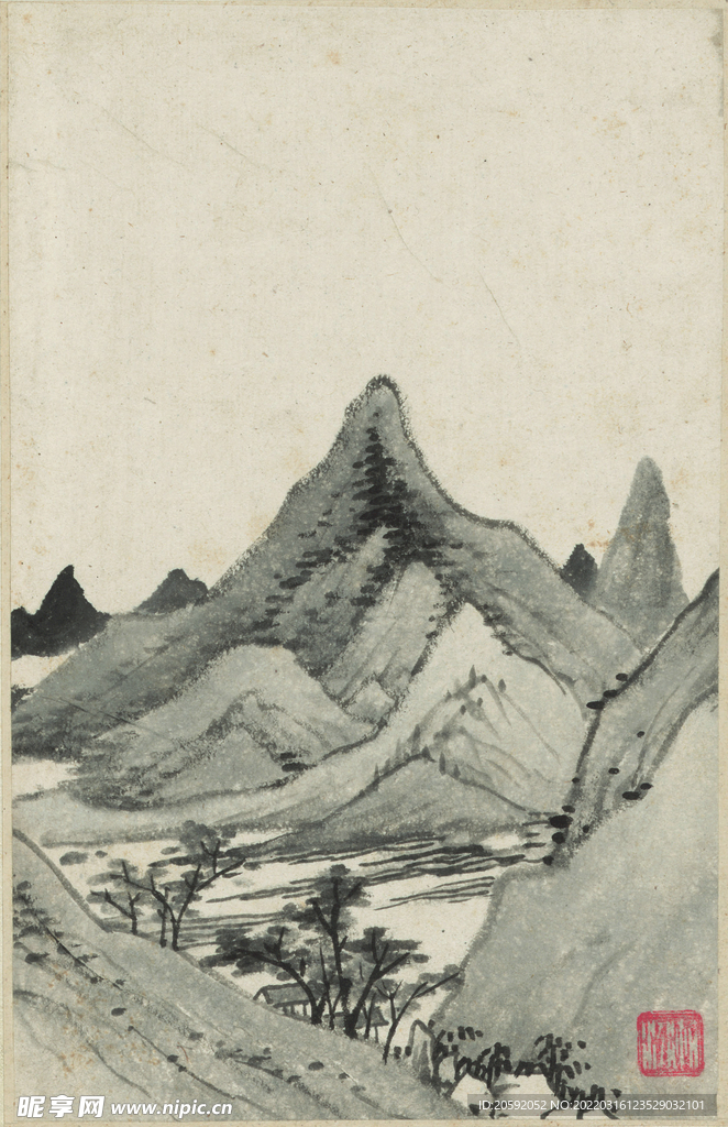 水墨画   
