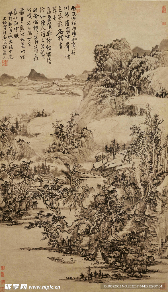 山水画  