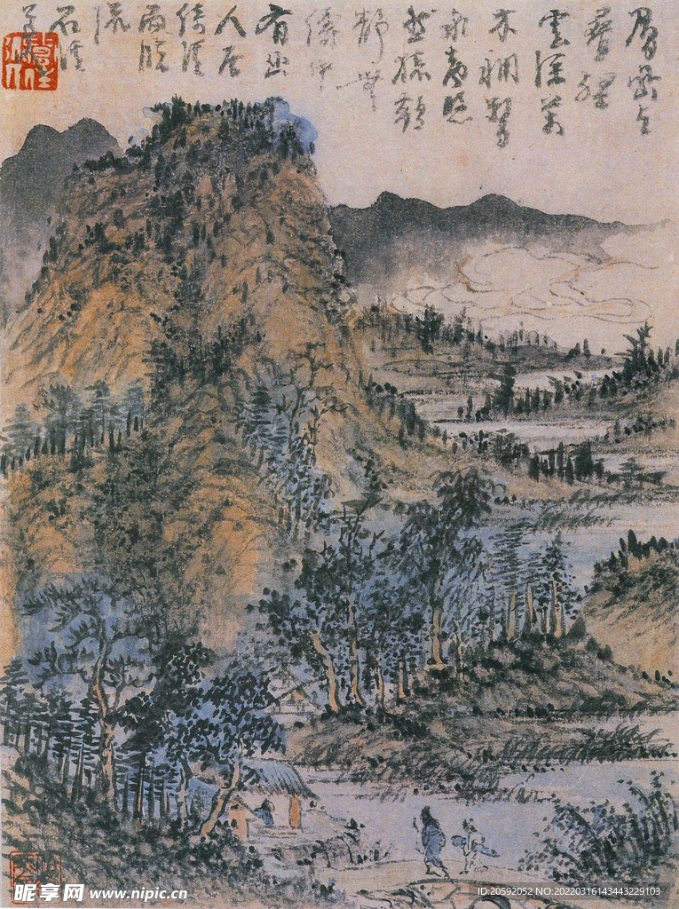 山水画  