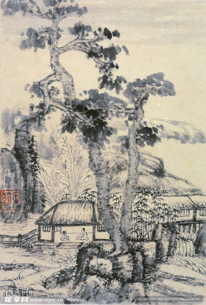 山水画  