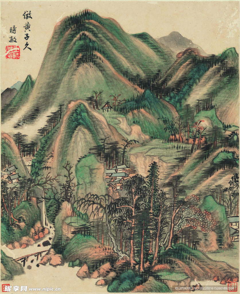 山水画  