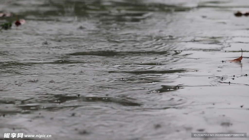 雨天路面