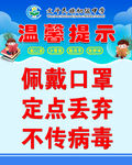 佩戴口罩 定点丢弃 不传病毒
