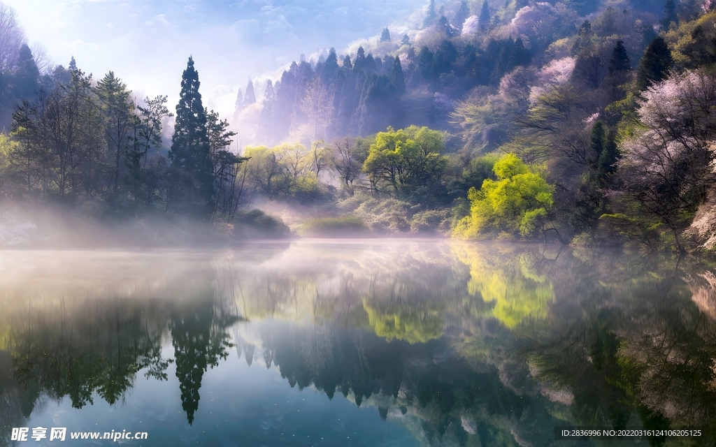 唯美山中风景