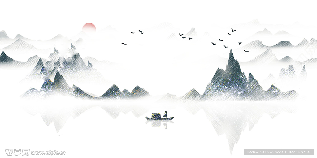 中国风水墨山水