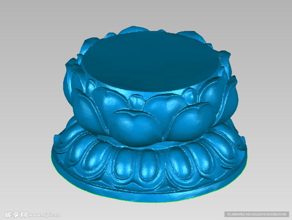 莲花座三维模型