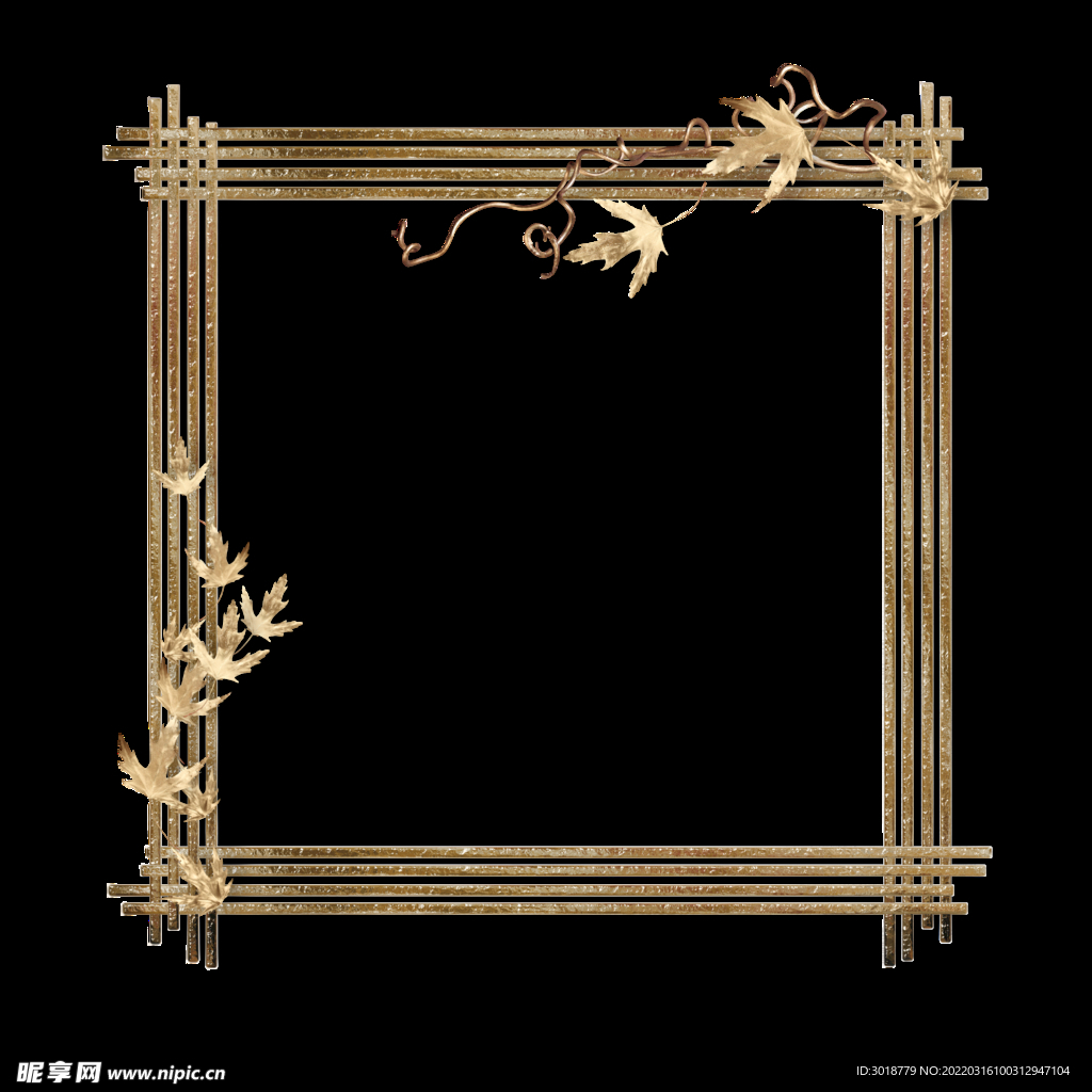 金色边框