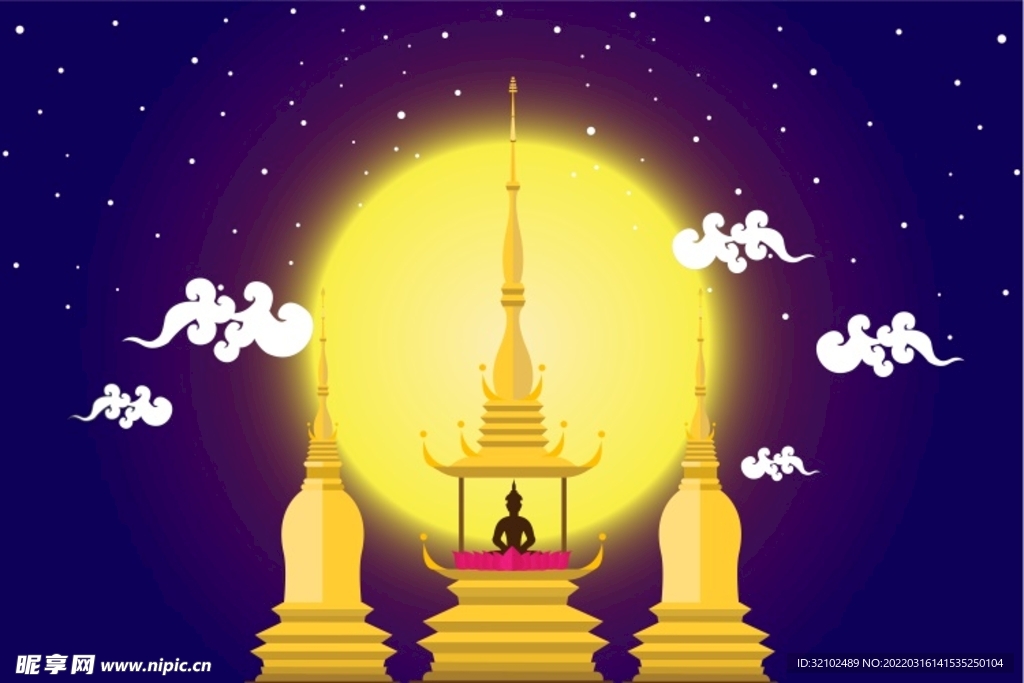 扁平风景装饰画