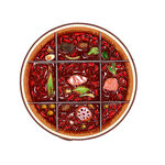 火锅插画 
