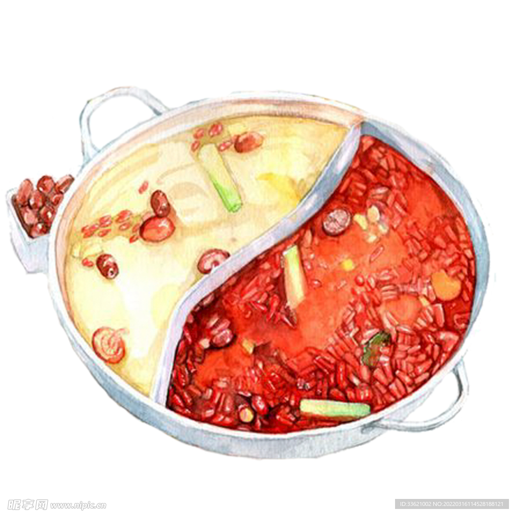 火锅插画  