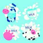 牛奶卡通图