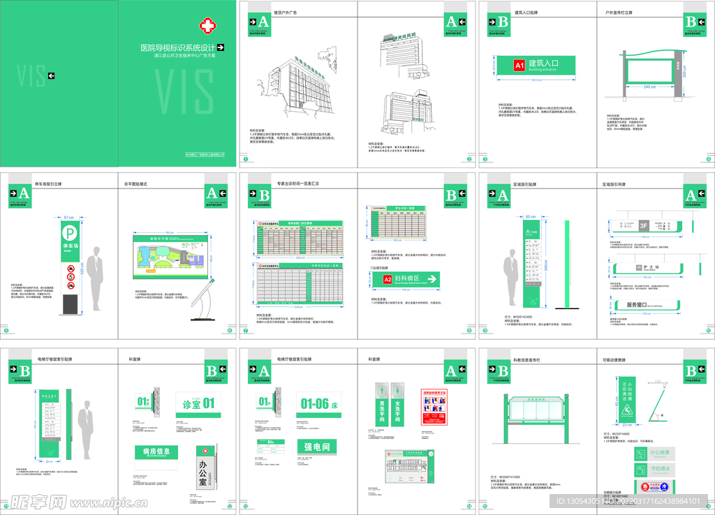 医院标识标牌VI广告方案