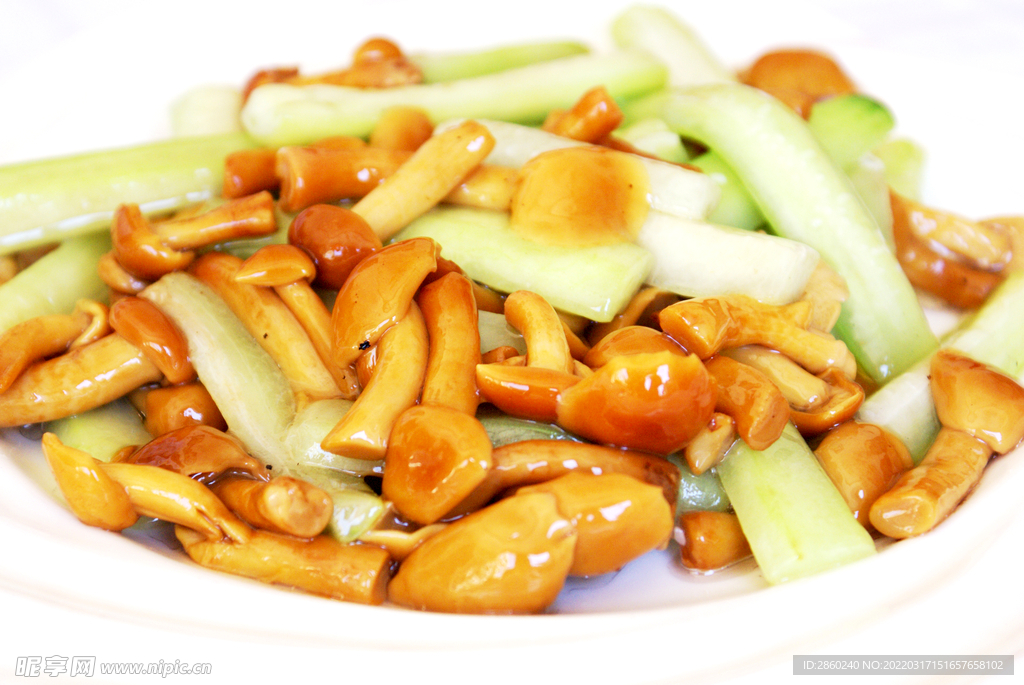丝瓜烧滑菇
