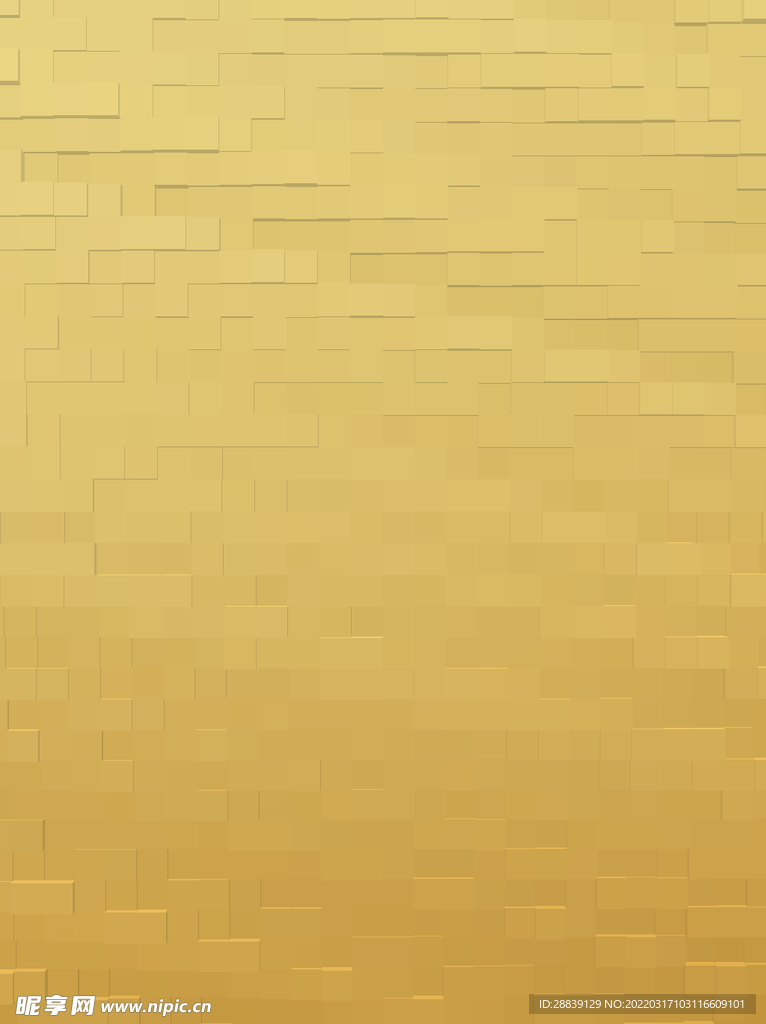 金色砖块背景 