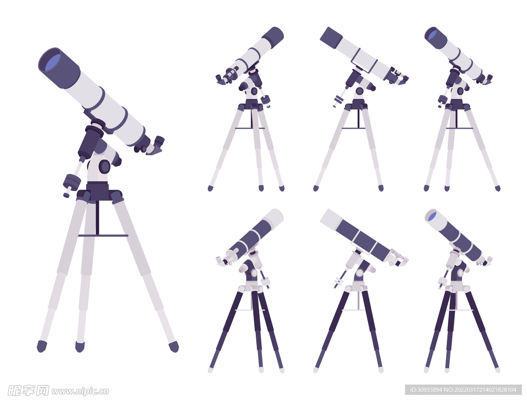 天文望远镜星球运动矢量素材设计图__其他_现代科技_设计图库_昵图网nipic.com