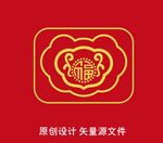 圆点福字锁包