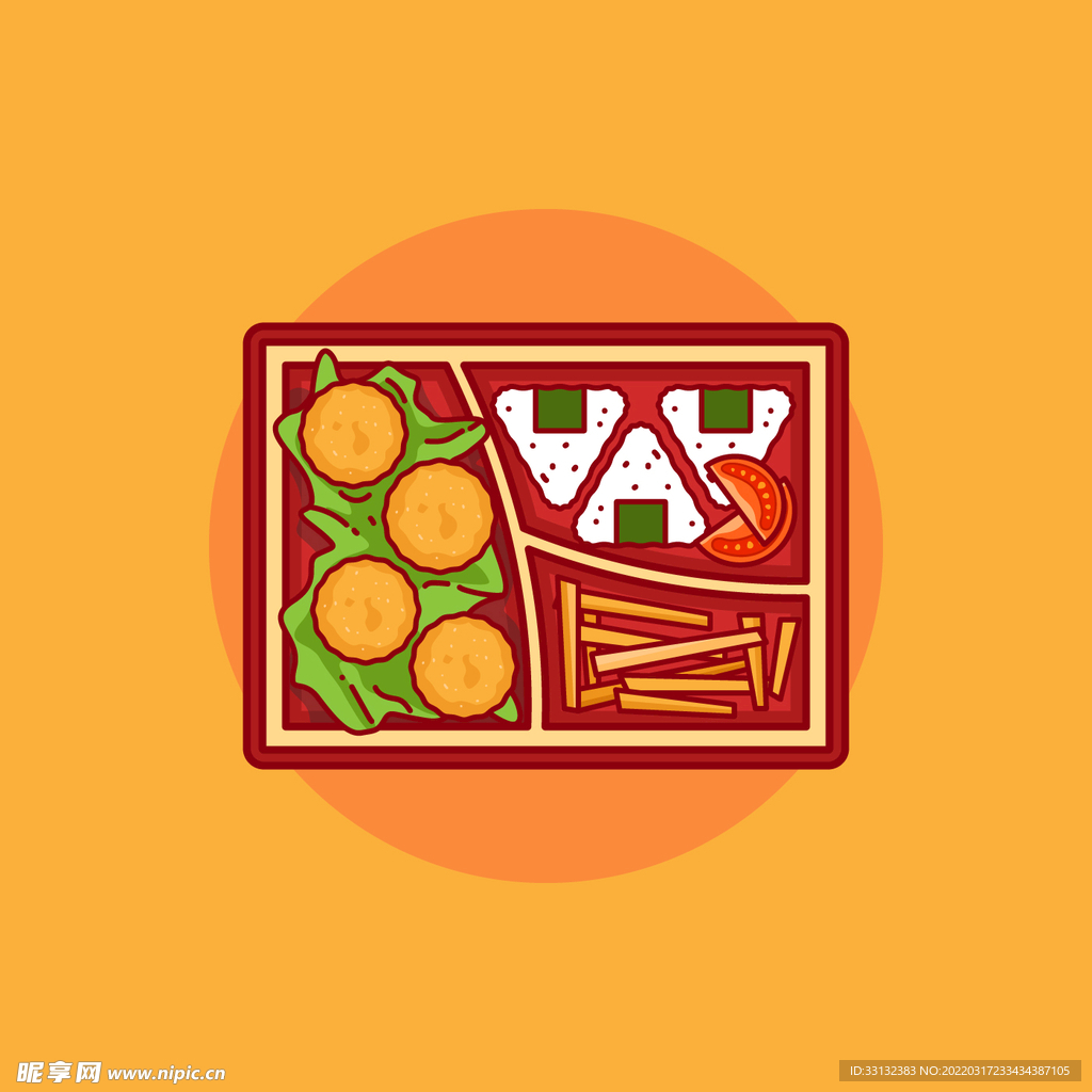 便当 美食 食物 