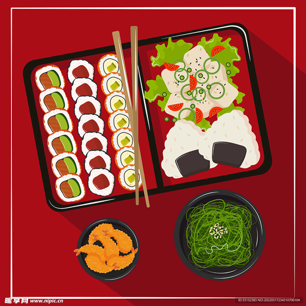 便当 美食 食物 日本寿司