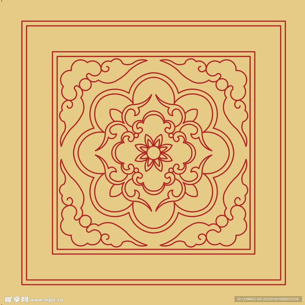 中式传统花纹图案设计