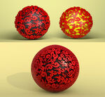 3D中国风祥云装饰球 