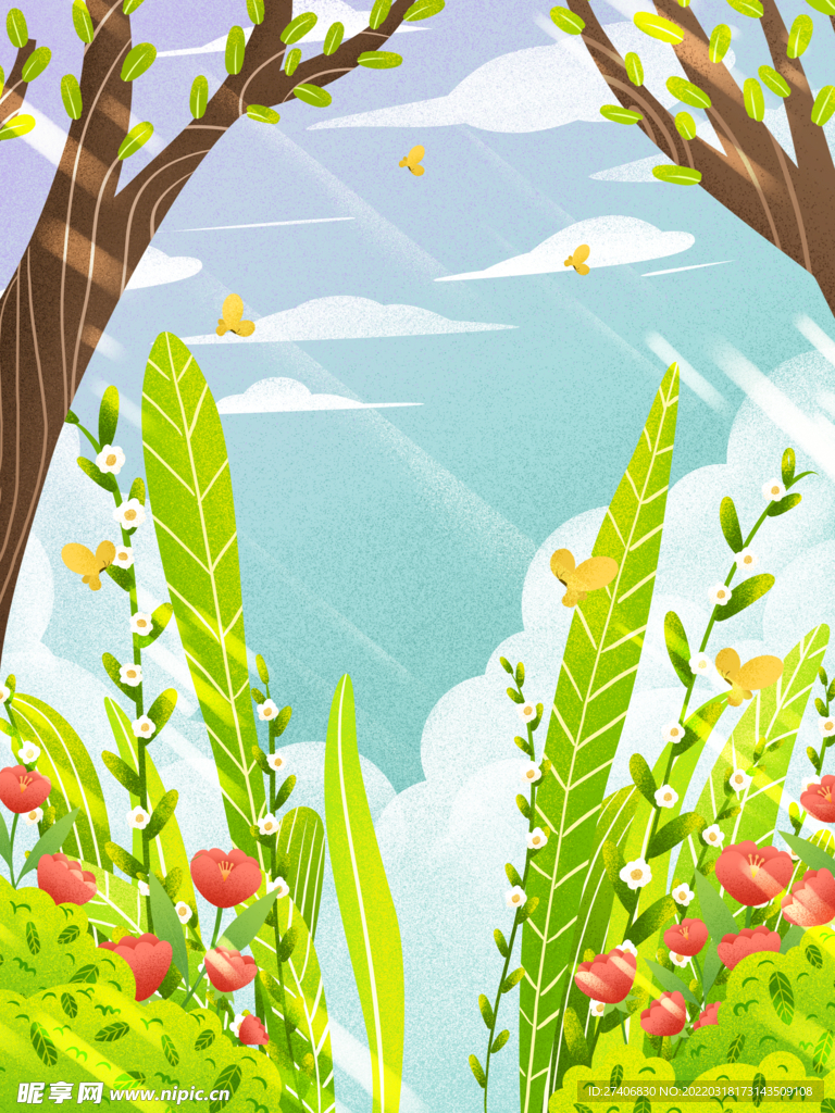 春天插画