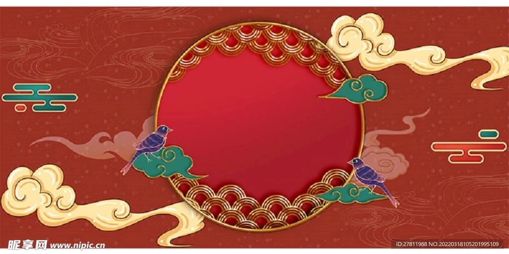中国风国潮背景