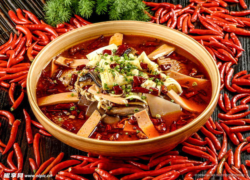 麻辣冒菜美食