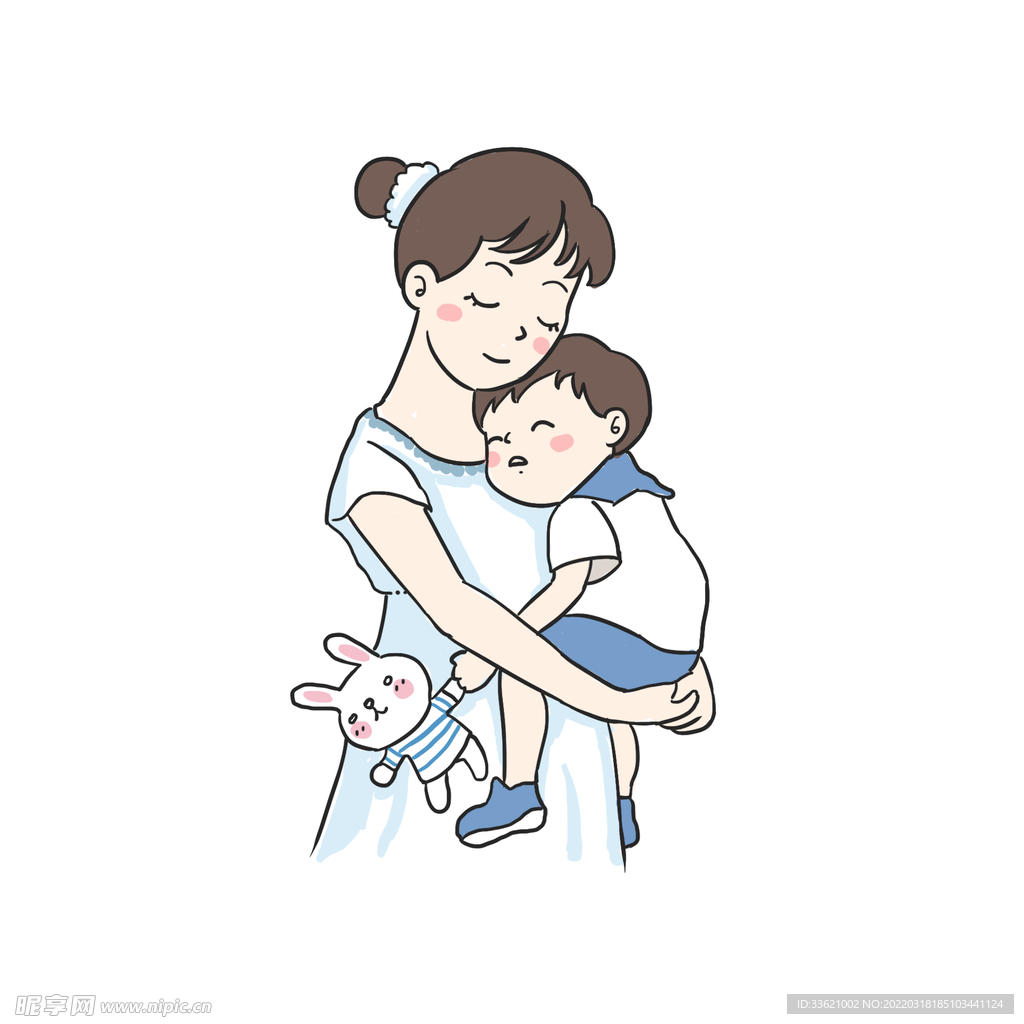 母亲节插画  