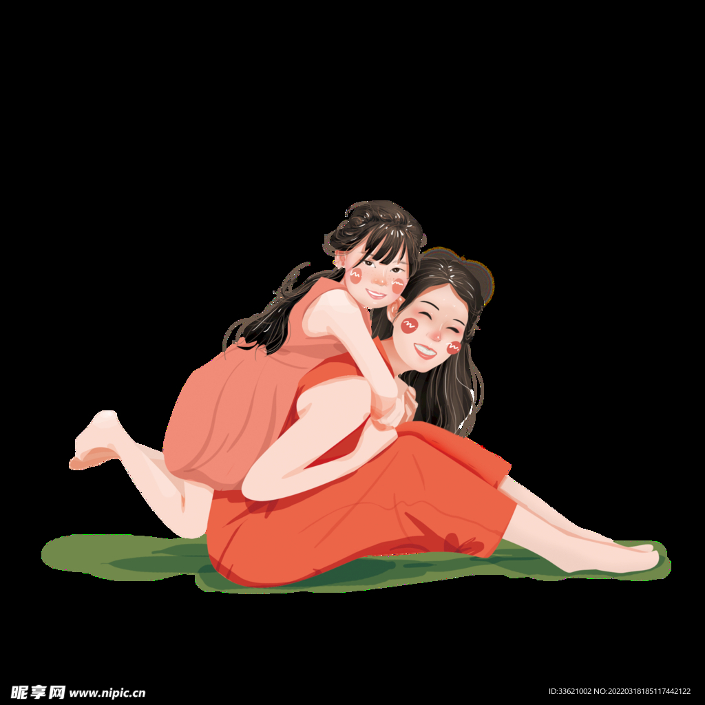 母亲节插画 