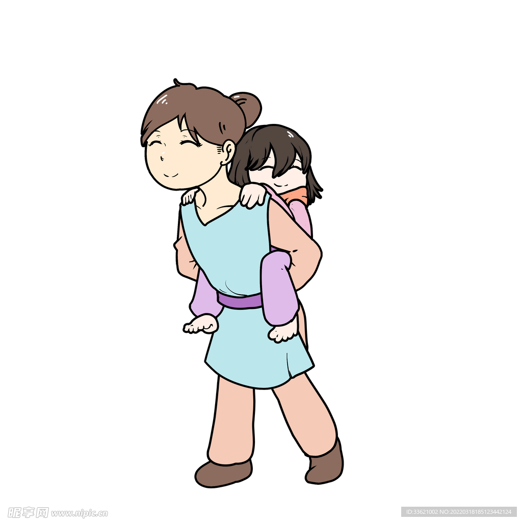母亲节插画  
