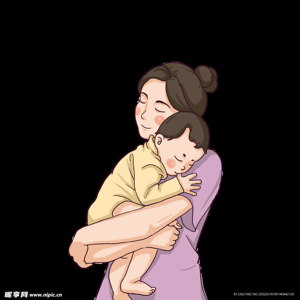 母亲节插画  