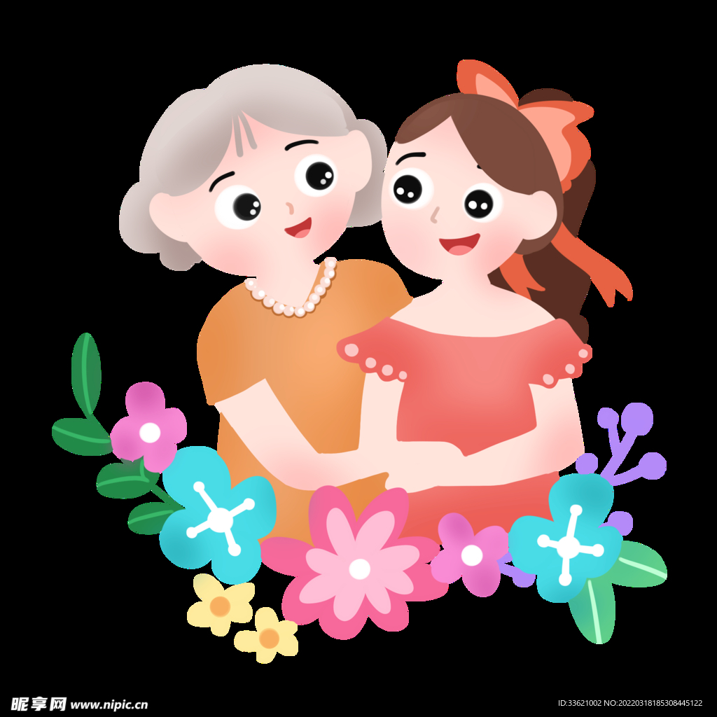 母亲节插画 