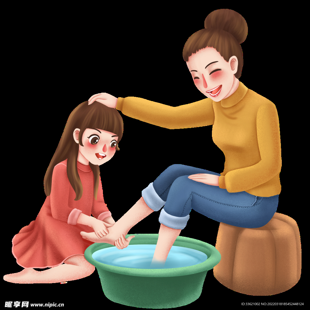 母亲节插画  