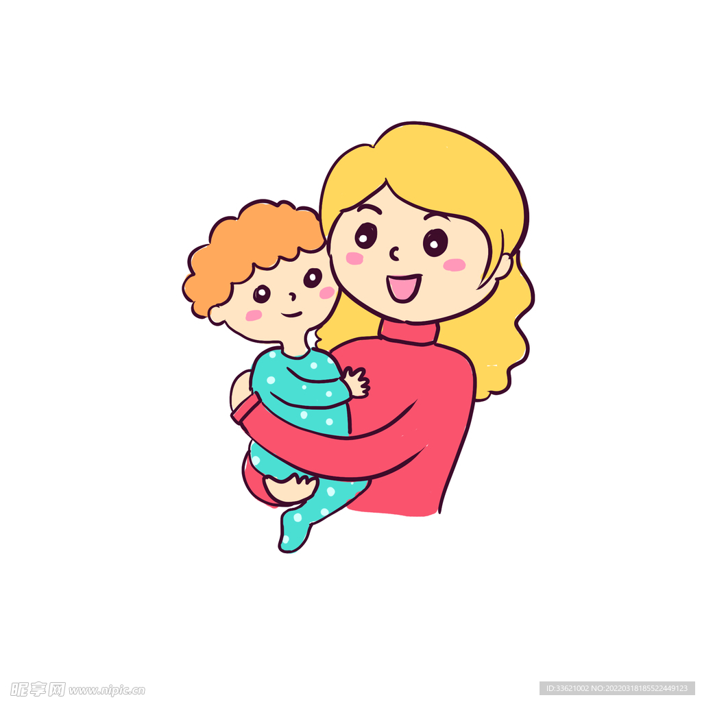母亲节插画 