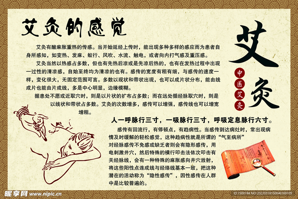 艾灸海报
