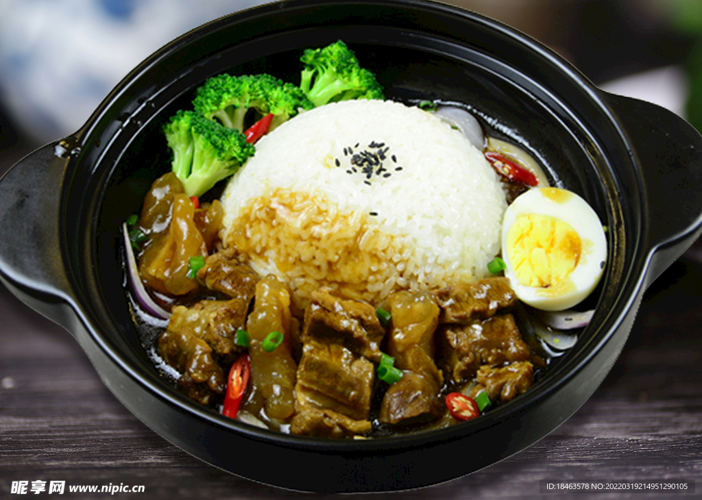 葱爆筋肉饭