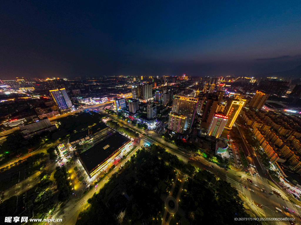 贵港市新世纪广场夜景