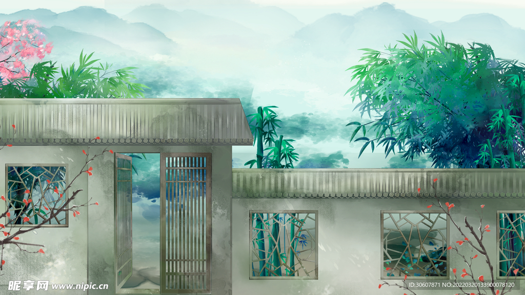 中式背景图