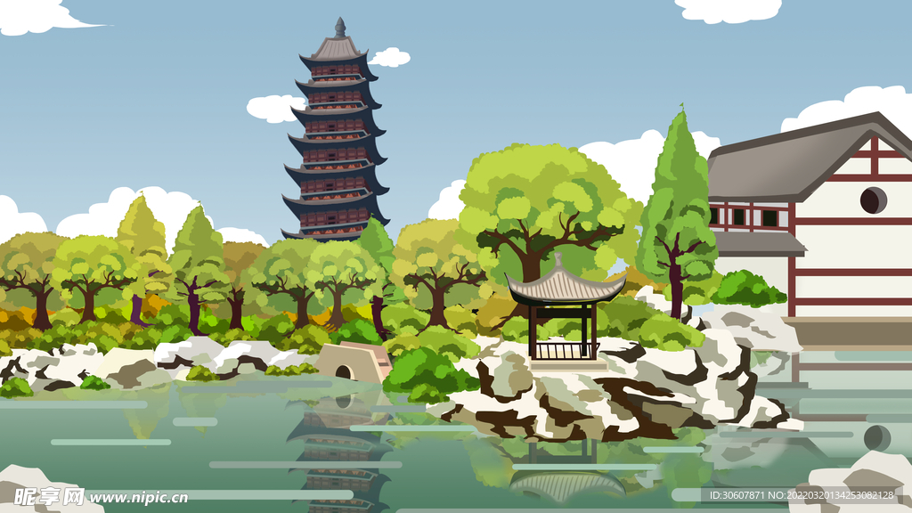 中式背景图
