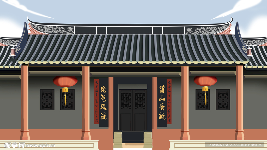中式背景图