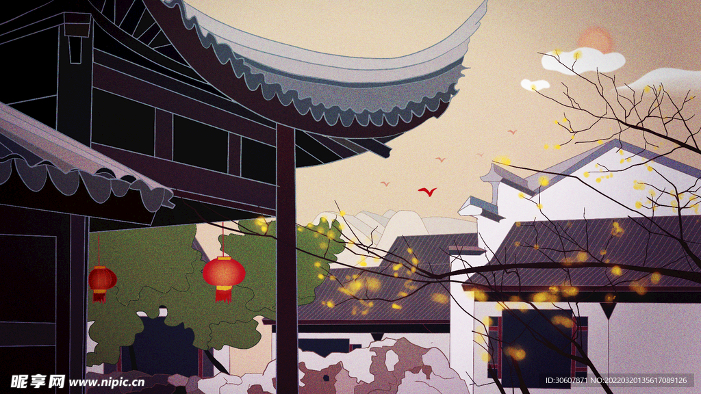 中式背景图