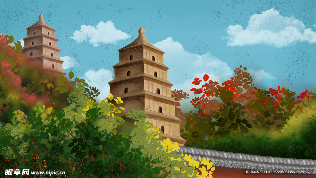中式背景图