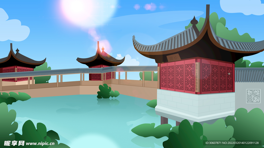 中式背景图