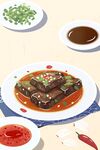 手绘美食海报图片
