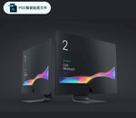 黑色质感iMac模型