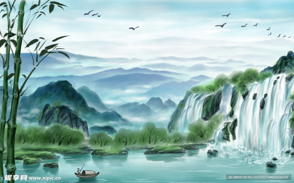 山水风景画